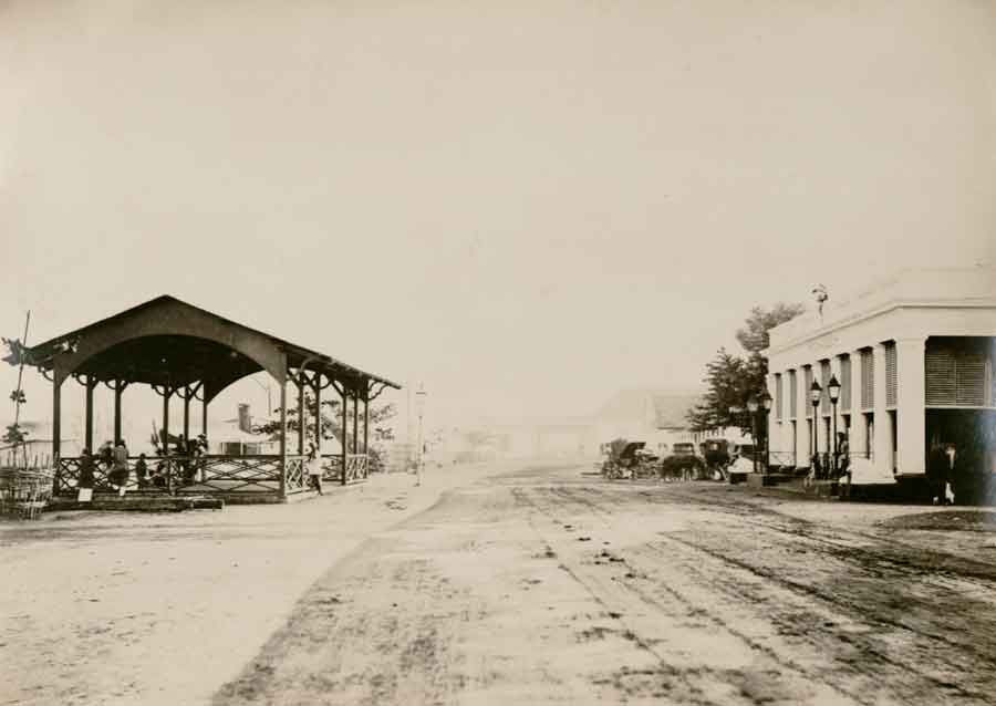 Batavia, locatie van het handweigeren (KITLV 1860)