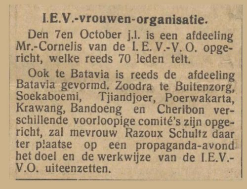 Waarom het Indo-Europees-Verbond een aparte vrouwenbond kreeg